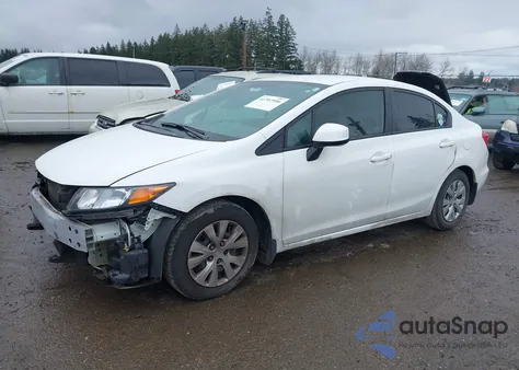 2012 Honda Civic Lx from USA, damaged, VIN 2HGFB2F58CH584068